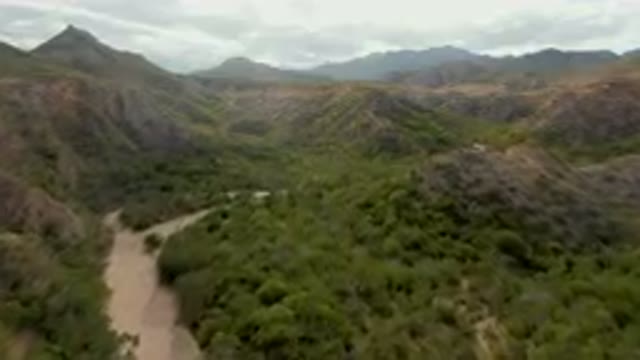 CABO PULMO BCS MEXICO-2024: Mountain Valley With A Winding Road