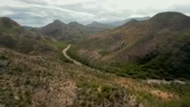 CABO PULMO BCS MEXICO-2024: Winding Road In A Mountainous Area