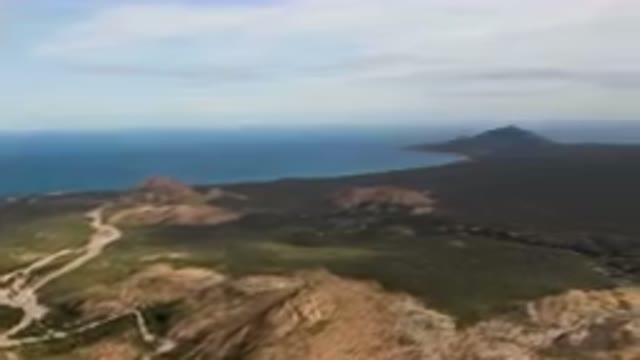 CABO PULMO BCS MEXICO-2024: Mountain Range With A Winding Road