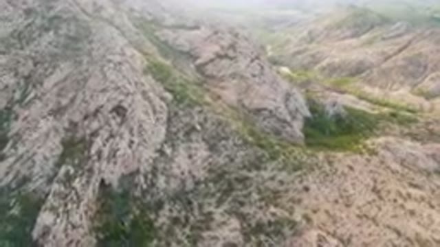 CABO PULMO BCS MEXICO-2024: Bird's Eye View of Mountain Range With Train
