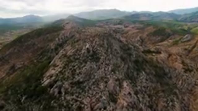 CABO PULMO BCS MEXICO-2024: Bird's Eye View of Mountain and Valley Below