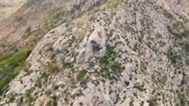 CABO PULMO BCS MEXICO-2024: Bird's Eye View of Mountain With Cave