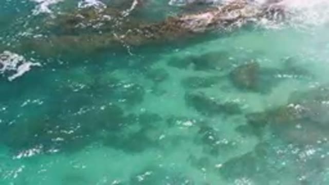 LAGUNA BEACH EAST CAPE BCS MEXICO-2023: Aerial View of Crystal Clear Waters with a Lone Boat