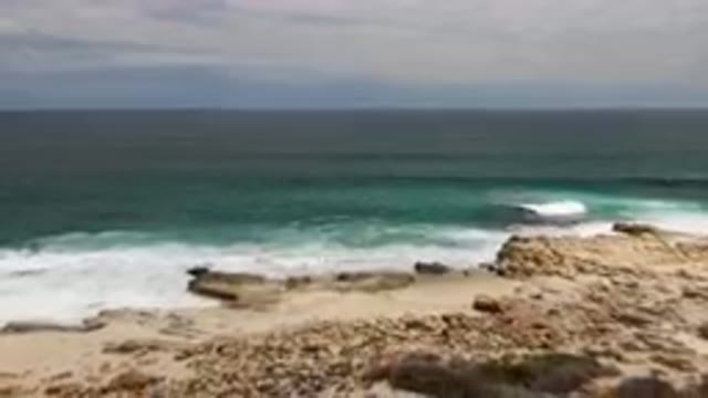 LAGUNA BEACH EAST CAPE BCS MEXICO-2023: Man Standing On A Beach With A Surfboard