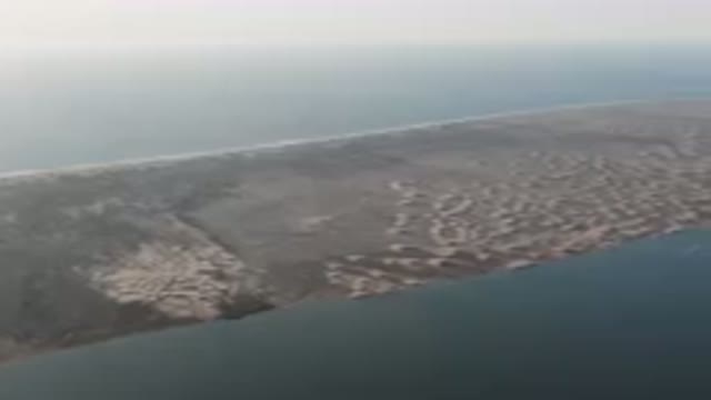 ALDOFO LOPEZ MATEOS BCS MEXICO-2023: Aerial View of Beach and Body of Water