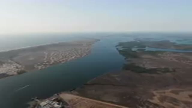 ALDOFO LOPEZ MATEOS BCS MEXICO-2023: Aerial Large Body Of Water With A Large