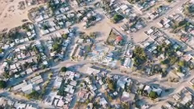 ALDOFO LOPEZ MATEOS BCS MEXICO-2023: Aerial City With A Lot Of Houses And Trees