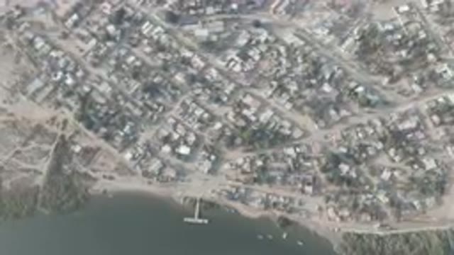 ALDOFO LOPEZ MATEOS BCS MEXICO-2023: Aerial Of A Port City