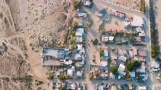 ALDOFO LOPEZ MATEOS BCS MEXICO-2023: Aerial View of Small Town With Many Houses