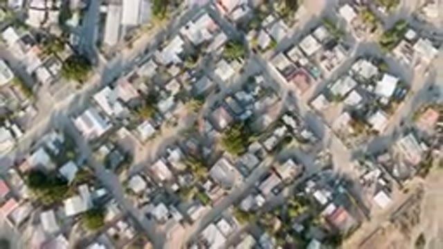 ALDOFO LOPEZ MATEOS BCS MEXICO-2023: Aerial City With A River And A Road