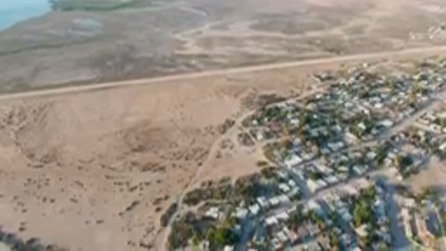 ALDOFO LOPEZ MATEOS BCS MEXICO-2023: Aerial City With A Lot Of Houses And A Lot