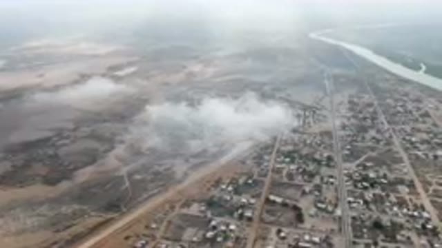 ALDOFO LOPEZ MATEOS BCS MEXICO-2023: Aerial City With A River And A River