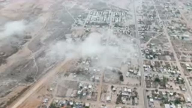 ALDOFO LOPEZ MATEOS BCS MEXICO-2023: Aerial City With A Lot Of Buildings And A