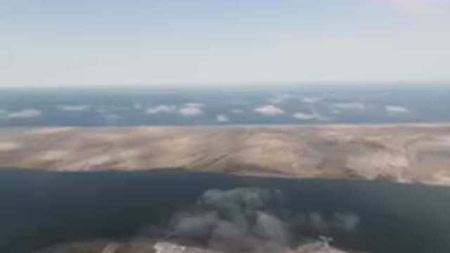 ALDOFO LOPEZ MATEOS BCS MEXICO-2023: Lake And A Plane Flying Over It
