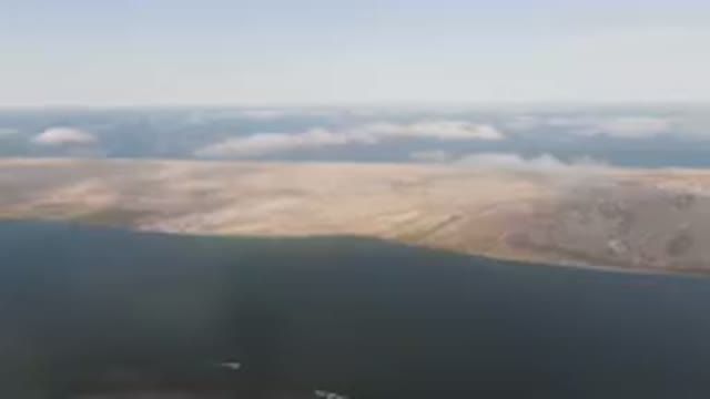 ALDOFO LOPEZ MATEOS BCS MEXICO-2023: Lake And A Plane Flying Over It