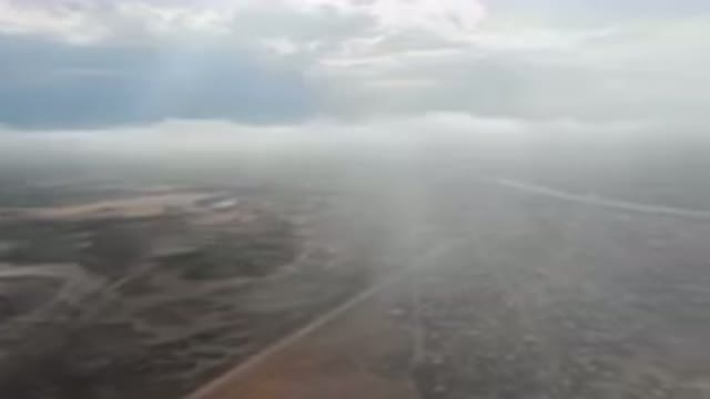 ALDOFO LOPEZ MATEOS BCS MEXICO-2023: City And River From A Plane