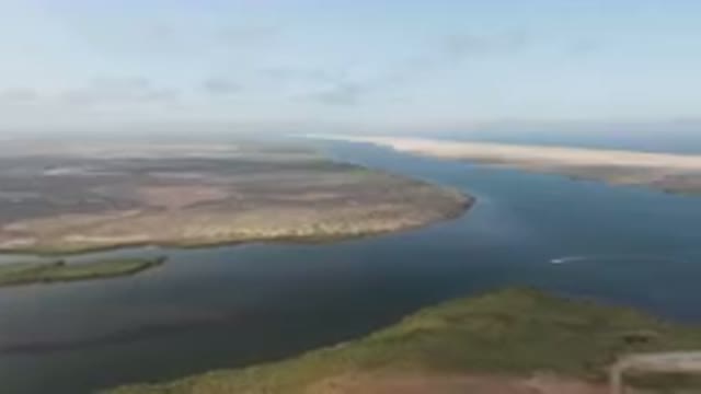 ALDOFO LOPEZ MATEOS BCS MEXICO-2023: River And A Beach From A Plane