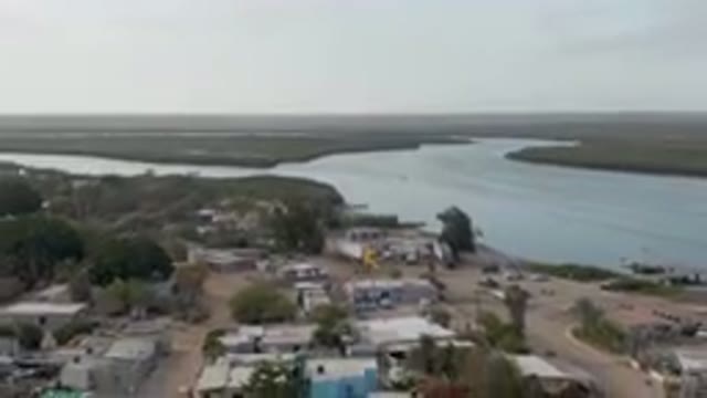 ALDOFO LOPEZ MATEOS BCS MEXICO-2023: Small Fishing Village Along A River
