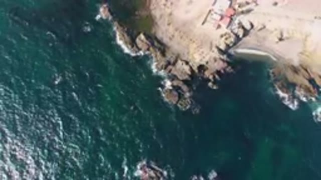 BAHIA ASCUNCION BCS MEXICO-2023: Aerial Beach With A House And A Body Of Water