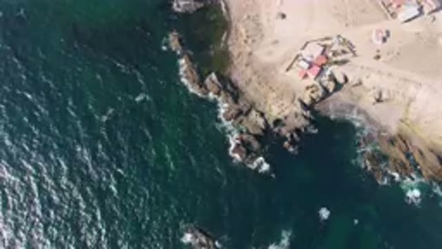 BAHIA ASCUNCION BCS MEXICO-2023: Aerial Beach With A Body Of Water And A Beach