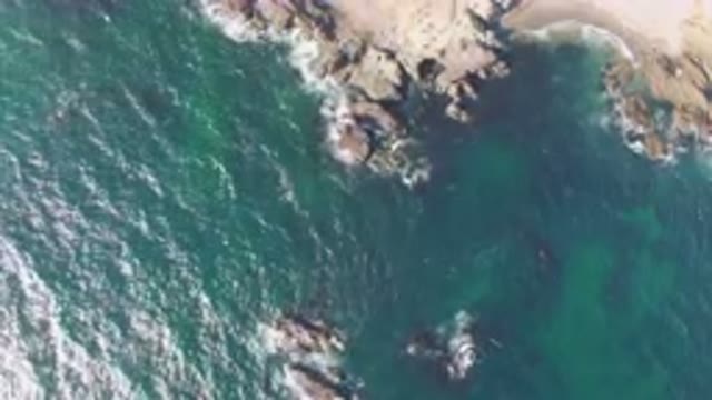 BAHIA ASCUNCION BCS MEXICO-2023: Aerial Beach With A Boat And A Cliff