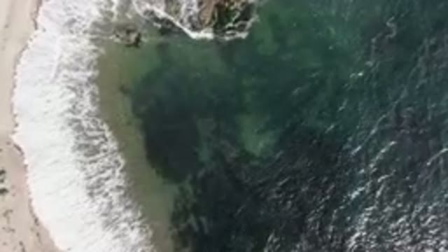 BAHIA ASCUNCION BCS MEXICO-2023: Aerial Beach With Body of Water and Rock Formation