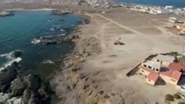 BAHIA ASCUNCION BCS MEXICO-2023: Aerial Beach With A Rocky Shoreline And A Beach