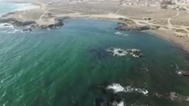 BAHIA ASCUNCION BCS MEXICO-2023: Aerial Beach With A Body Of Water And A Beach