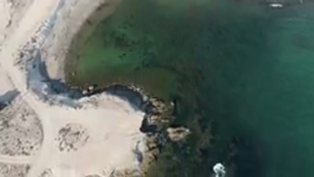 BAHIA ASCUNCION BCS MEXICO-2023: Aerial Beach With A Body Of Water And A Sandy Shore