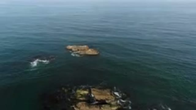 BAHIA ASCUNCION BCS MEXICO-2023: Two Rocks In The Water Near The Shore