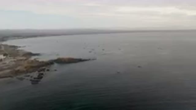 BAHIA ASCUNCION BCS MEXICO-2023: Many Boats in the Water Near a Beach