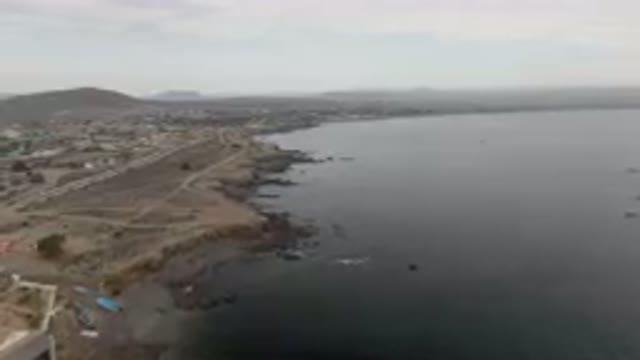 BAHIA ASCUNCION BCS MEXICO-2023: Beach And A City From A High Up