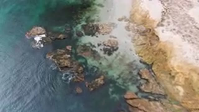 BAHIA ASCUNCION BCS MEXICO-2023: Bird's Eye View of Rocky Beach