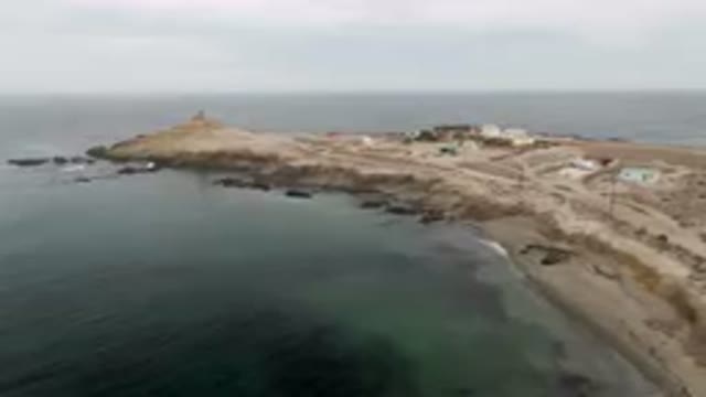 BAHIA ASCUNCION BCS MEXICO-2023: Small Beach With A Lighthouse On The Shore