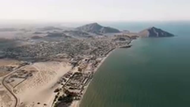 SAN FELIPE BC MEXICO-2023: Aerial Beach And A City In The Middle Of The Ocean