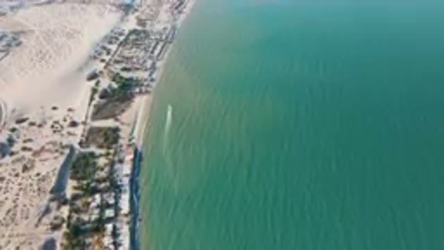 SAN FELIPE BC MEXICO-2023: Aerial Beach And A City With A Blue Ocean