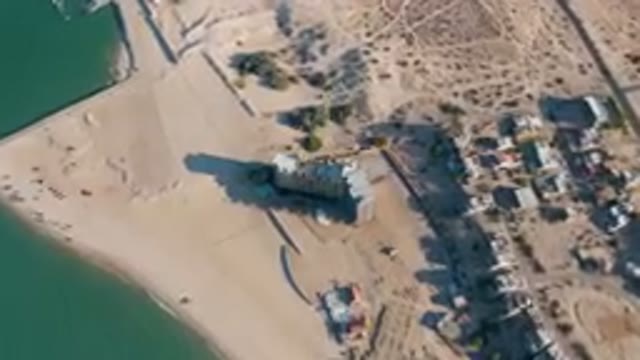 SAN FELIPE BC MEXICO-2023: Aerial Beach With A Hotel And A Beach