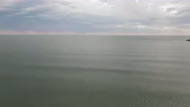 SAN FELIPE BC MEXICO-2023: Small Boat Out In The Water On A Cloudy Day