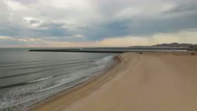 SAN FELIPE BC MEXICO-2023: Beach With A Pier And A Body Of Water