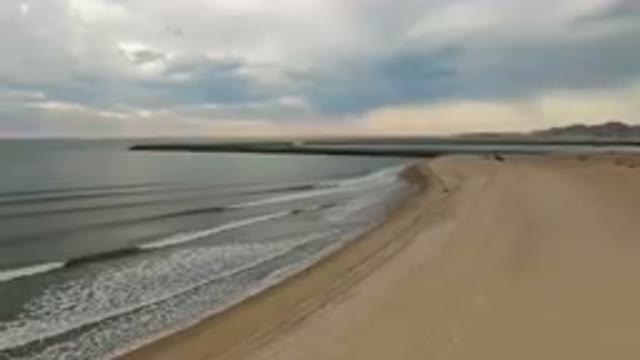 SAN FELIPE BC MEXICO-2023: Beach With A Pier And A Body Of Water