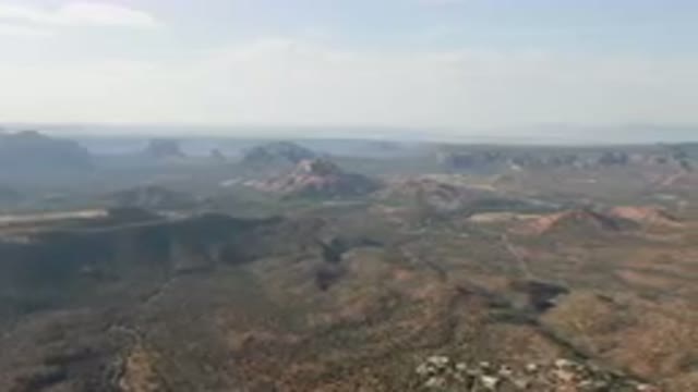 SEDONA ARIZONA USA-2023: Valley And Mountains From A Plane