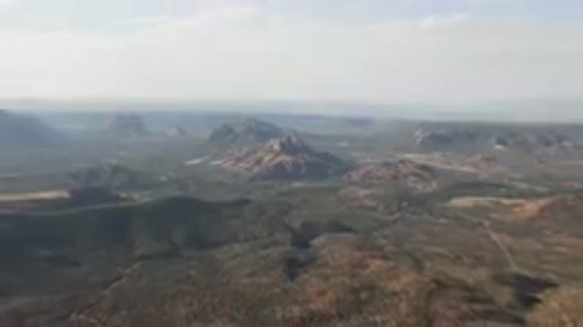 SEDONA ARIZONA USA-2023: Valley And Mountains From A Plane