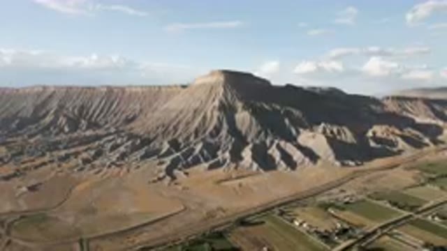 PALISADES COLORADO USA-2023: Large Mountain With A Valley In The Middle