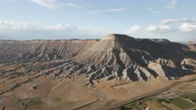 PALISADES COLORADO USA-2023: Large Mountain With A Valley In The Middle