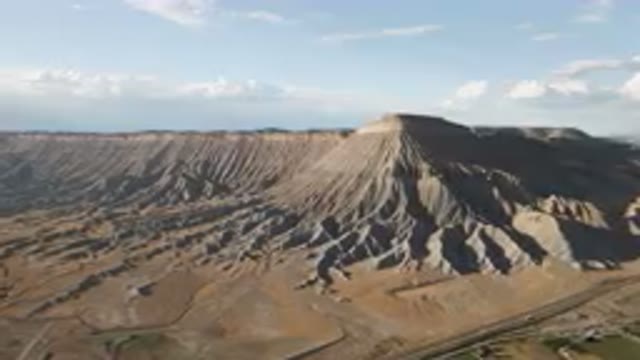 PALISADES COLORADO USA-2023: Large Mountain With A Very Steep Slope In The
