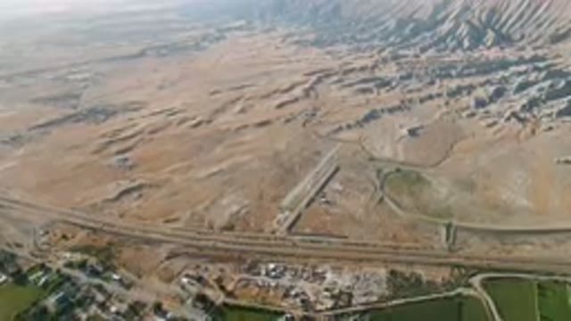 PALISADES COLORADO USA-2023: Aerial Highway Through Desert Landscape