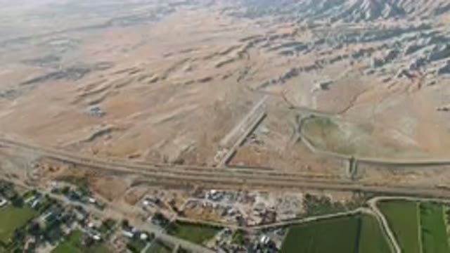 PALISADES COLORADO USA-2023: Aerial Highway Through Desert Landscape