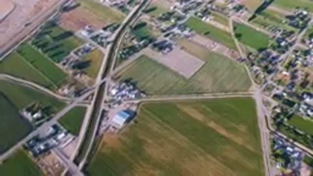 PALISADES COLORADO USA-2023: Aerial Rural Area With A Road And River