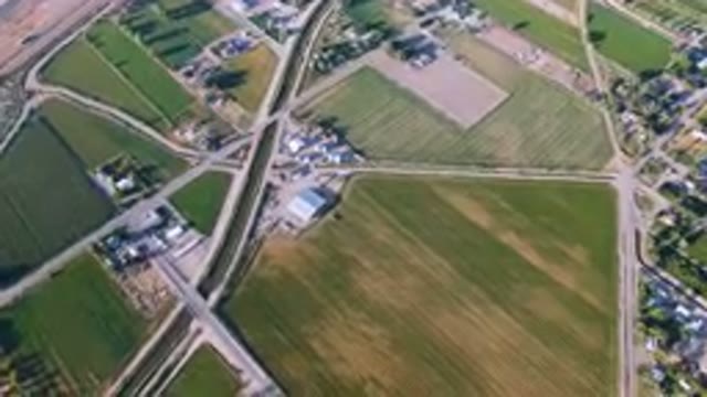 PALISADES COLORADO USA-2023: Aerial Rural Area With Road and River