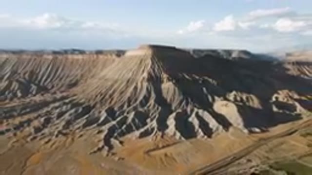 PALISADES COLORADO USA-2023: Large Mountain With A Valley In The Middle